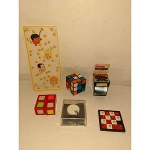 Lot Vintage 1968 Games Nervous Breakdown Tilt Ball Kohner Rubiks Cube Puzzlers